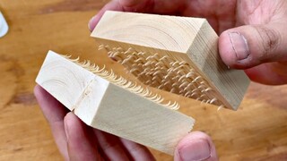Cara menempelkan kayu yang ajaib.