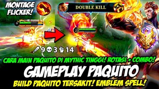 GINI MAIN PAQUITO TERBARU❗ EMBLEM & BUILD PAQUITO TERSAKIT 2023❗TUTORIAL & GAMEPLAY PAQUITO EXP LANE