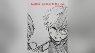 Yes bnha anime villiandeku todoroki bakugou uraraka dabi himikotoga sketch sketchbook manga myheroacademia deku