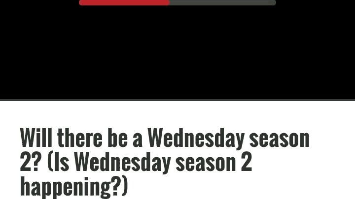 wednesday season 2??