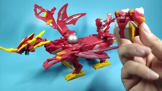 kenangan masa kecil! "Prajurit Petarung Bakugan" Naga Dewa Baja Enam-dalam-Satu