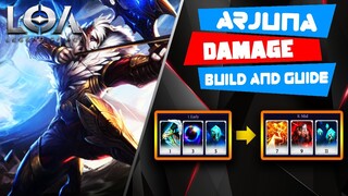 ARJUNA DAMAGE BUILD AND GUIDE - LEGEND OF ACE (LOA)