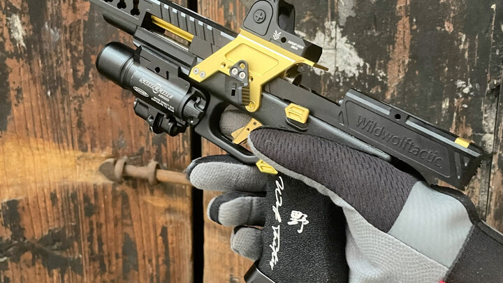 Bulu terbelah IPSC terbaru Glock #6 warna opsional Tekstur teroksidasi dan bentuk halus Eksklusif de