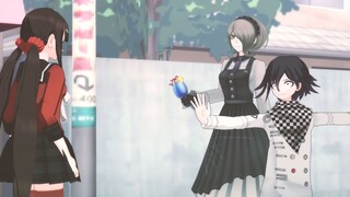 [Danganronpa: MMD Animasi/Patung Pasir] Rutinitas patung pasir harian siswa Hope's Peak Academy #3