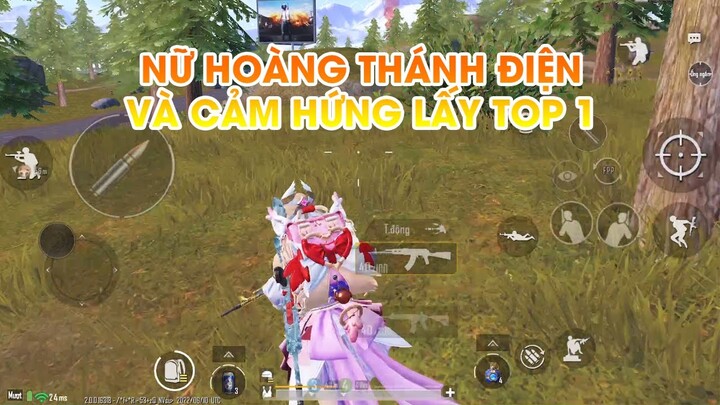 PUBG MOBILE | CRYSTAL POWER | TRANG PHỤC NỮ HOÀNG THÁNH ĐIỆN MẶC VÀO ĐẦY CẢM HỨNG LẤY TOP 1