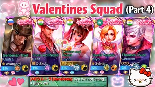 LAYLA X CLINT VALENTINES SQUAD PART 4!💖3 MM, NO JUNGLER!🤯 MIYA, CECI, KHUFRA💗(≧◡≦)