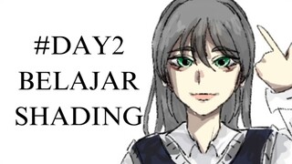 DAY 2 BELAJAR SHADING, kali ini pake artstyle yang berbeda ygy| ibis paint x| Original Character spe