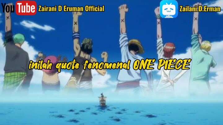 One Piece : Quote fenomenal Sang bajak laut topi jerami