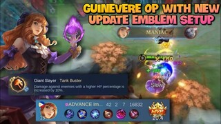 Guinevere Tank Buster Build 2022 • Advance Server New Emblem Setup • Guinevere Full Gameplay • MLBB✓