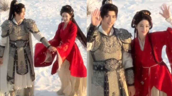 Mu Xuci released new material! ! Snow couple dance! What is the little general shy about? hhh The gh