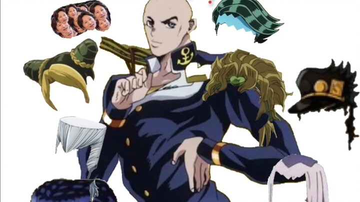 Josuke's hair is missing, can you help him?