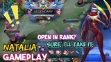 NATALIA OPENED IN RANKED GAME | MOBILE LEGENDS