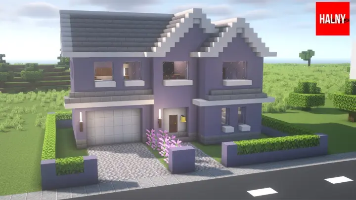 Suburban house in Minecraft - Tutorial