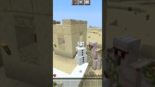 Minecraft, Tapi Aku Jadi Snow Golem #Shorts