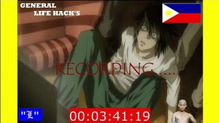 DETECTIVE "L" THE MENTOR : DEATH NOTE FULL TAGALOG RECORDING