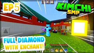 Full Diamond Armor With Enchant! | KimChi SMP | Episode 05 | (Filipino Minecraft SMP)