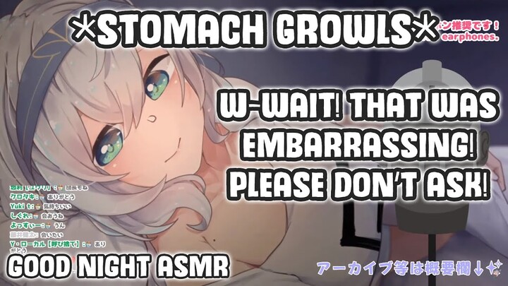 A Sudden Stomach Growling Sounds?! Shirogane Noel's ASMR 【Hololive Clip】