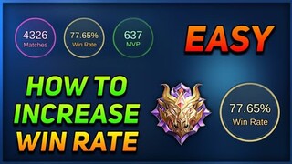 How To Increase Win Rate In Mobile Legends - Tips And Tricks | Guide/Tutorial #7