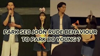 Park Seo Joon Badly trolled for Rude Behaviour to Park Bo Young 👉 See fan's Reactions  #kdrama