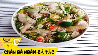 CHÂN GÀ NGÂM SẢ TẮC sần sật siêu ngon, siêu dễ | HANG CAN COOK