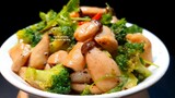 NẤM XÀO | Nấm đùi gà xào bông cải xanh chay thơm ngon tại nhà | món chay | vegan recipes