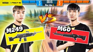 Vẫn là các chiến thần nhà HEAVY và màn đọ súng bất phân thắng bại - M249 & M60 | FREE FIRE