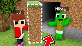 What it inside this Secret Door in Minecraft Baby JJ & MIkey challenge (Maizen Mizen Mazien)