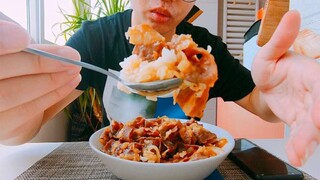 [อาหาร] ข้าวหน้าเนื้อจานยักษ์ กินจนพุงแตกมันเป็นอย่างนี้สินะ