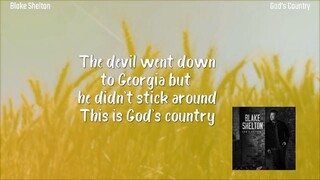 Blake Shelton - God's Country (Lyrics)