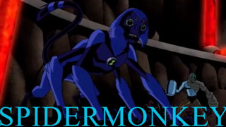 Ben 10 (Saga 02) Alien Force S03E03 Inferno Spidermonkey Transformation