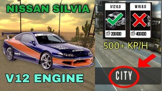 nissan silvia 👉best gearbox | v12 engine | car parking multiplayer v4.8.6 new update