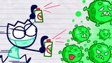 แอนิเมชั่นดินสอ ตอนที่ 3 Nate vs Virus Animated Short