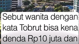 Don't say "Tobrut" to women!||Jangan bilang "Tobrut" pada wanita!||Cr: rgbtdfkt (TikTok)||#fy #fyp