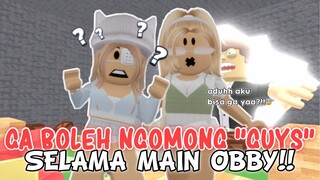 GA BOLEH NGOMONG "Guys" SELAMA MAIN OBBY?!!🤐😵 MAIN DI ESCAPE NEWSTATION OBBY! | ROBLOX 🇮🇩 |