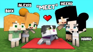 Alexis and Brix meet Haiko and Heeko: BESTFRIENDS: Minecraft Animation: Monster School