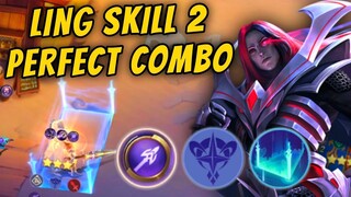 279 POWER USING LING SKILL 2 !! MYTHIC GLORY NEW META COMBO !! MAGIC CHESS MOBILE LEGENDS