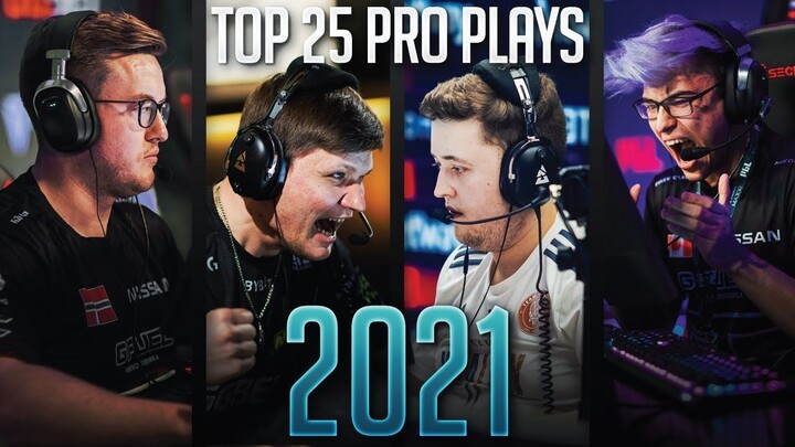 TOP 25 CS GO PRO PLAYS OF 2021! (THE BEST FRAG HIGHLIGHTS OF THE YEAR)