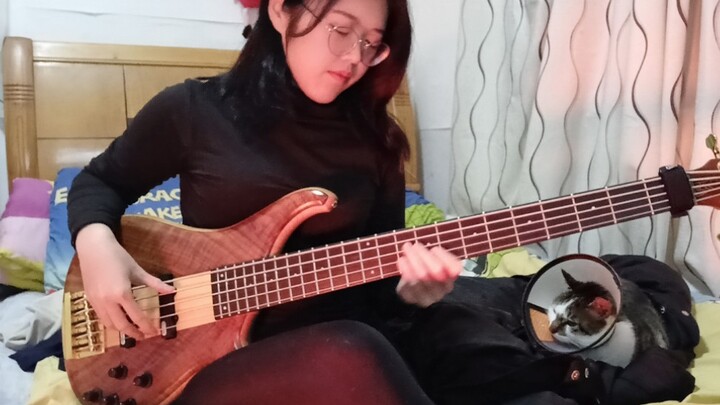 Bass solo by a girl
