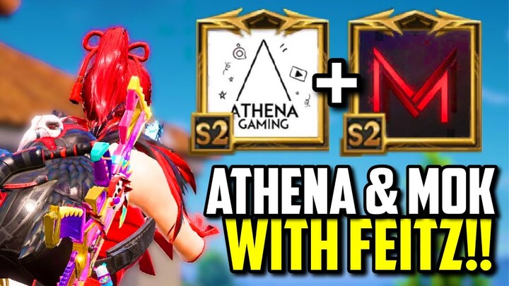 ATHENA GAMING + MOK + FEITZ ON ASIA SERVER!! | PUBG Mobile