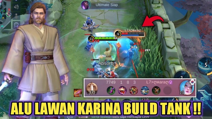 ALUCARD LAWAN KARINA BUILD TANK!! AUTO GUA BANTAI SAMPAI FEEDER!!! - MOBILE LEGENDS