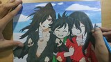 Speed Drawing Anime - Dororo, Hyakkimaru, and Mio