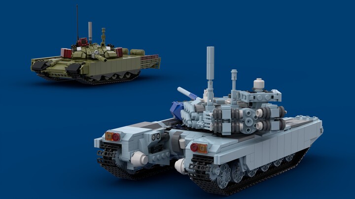 [Kendaraan LEGO MOC/Replika] Tank Tempur Utama Seri Grizzly M6 Red Alert 2