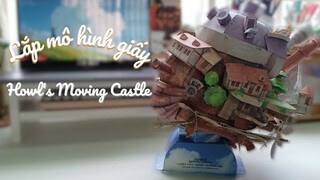 🔮Lắp ráp mô hình giấy Lâu đài di động của Howl | Paper craft model "Howl's moving castle"