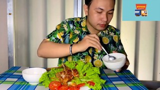 Mukbang sườn cốt lết chiên giòn phần 6 #anngon