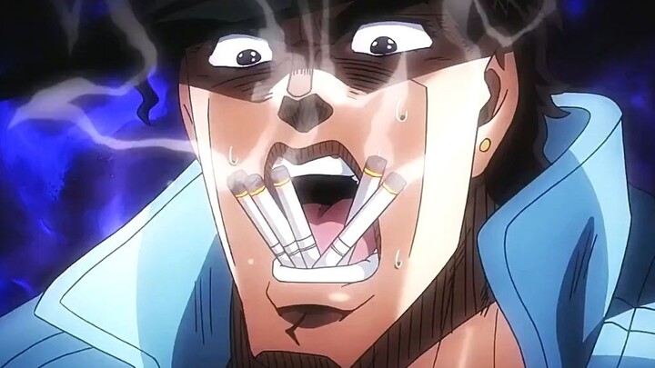 Jika kamu bisa menelan lima batang rokok sekaligus, kamu adalah Jotaro