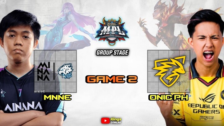 ONIC PH vs MINANA EVOS GAME 2 MPL PH SEASON 13