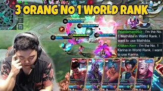 3 ORANG NO 1 WORLD RANK HERO KARINA, MATHILDA, CECILION ! PARTY GILA GAIS !