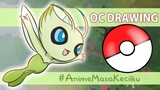[OC Drawing] Zalona as Pokemon Trainer: Leafeon | Celebi | Bellossom