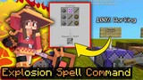 How to get Megumin's Explosion Spell Power in Minecraft using Command Blocks