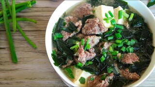 Cách Nấu CANH RONG BIỂN KHÔ THỊT BÒ, ĐẬU HỦ không tanh, thanh mát @HANG CAN COOK